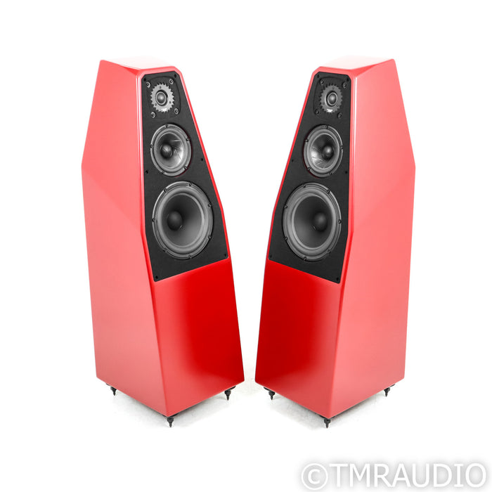 Wilson Audio Sabrina X Floorstanding Speakers; Premium Crimson Satin Pair
