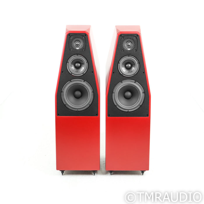 Wilson Audio Sabrina X Floorstanding Speakers; Premium Crimson Satin Pair