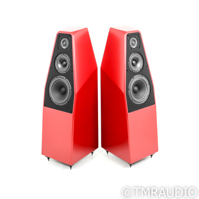 Wilson Audio Sabrina X Floorstanding Speakers; Premium Crimson Satin Pair