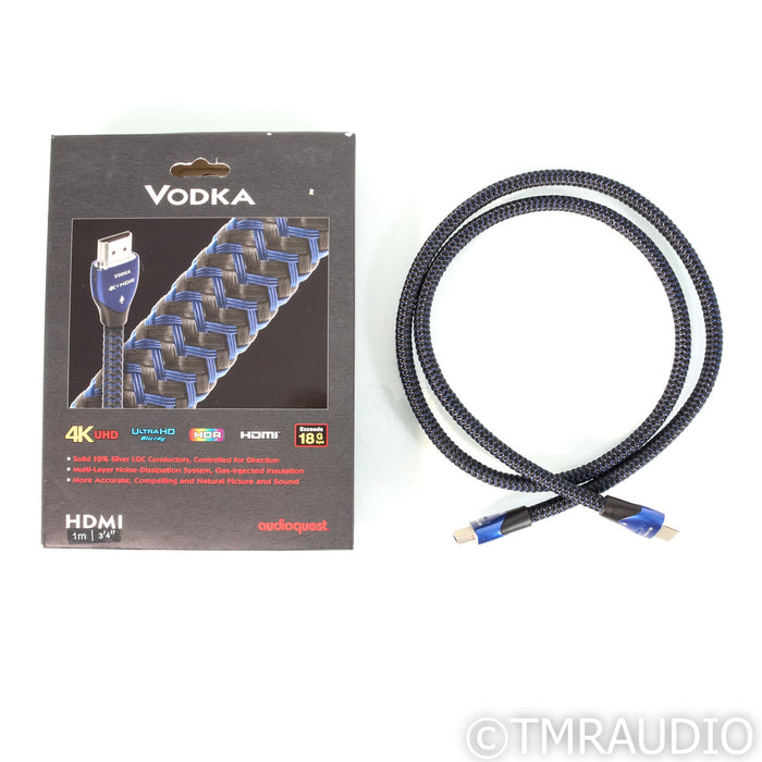 AudioQuest Vodka 18gbps 4k HDMI Digital Cable; 1m