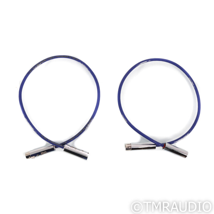 JPS Labs Superconductor 4 XLR Cables; 0.75m Pair Balanced Interconnects
