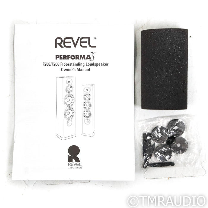 Revel Performa3 F208 Floorstanding Speakers; Walnut Pair