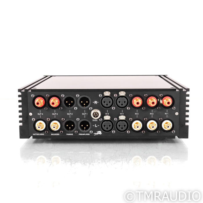 Hattor Audio The BIG Passive Stereo Preamplifier; XLR; AMRG Resistor Upgrade