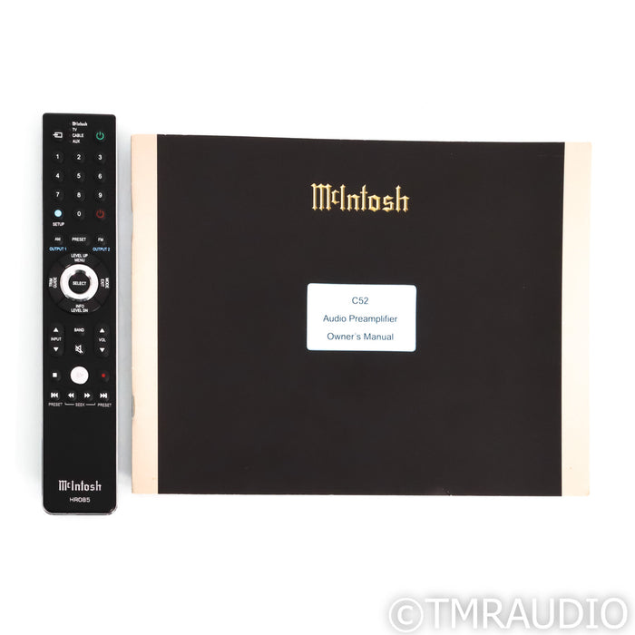 McIntosh C52 Stereo Preamplifier; MM & MC Phono