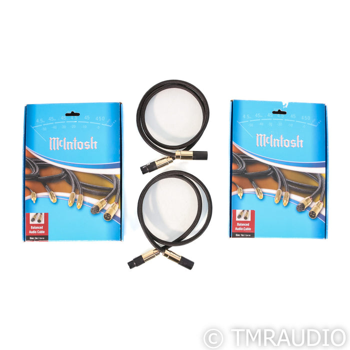 McIntosh CBA1M XLR Cables; 1m Pair Balanced Interconnects