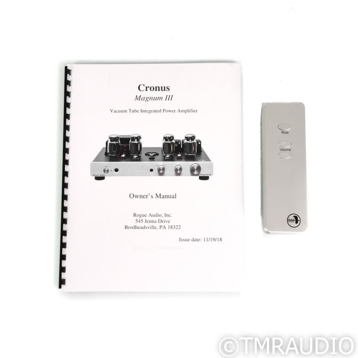 Rogue Audio Cronus Dark Tube Integrated Amplifier: MM/MC Phono (Mint / Unused)