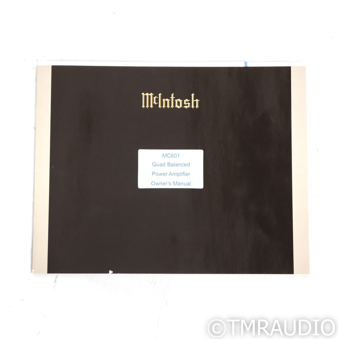 McIntosh MC601 Mono Power Amplifier; Pair
