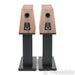 Qln Signature Bookshelf Speakers; Walnut Pair with Stands