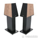 Qln Signature Bookshelf Speakers; Walnut Pair with Stands