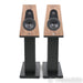 Qln Signature Bookshelf Speakers; Walnut Pair with Stands