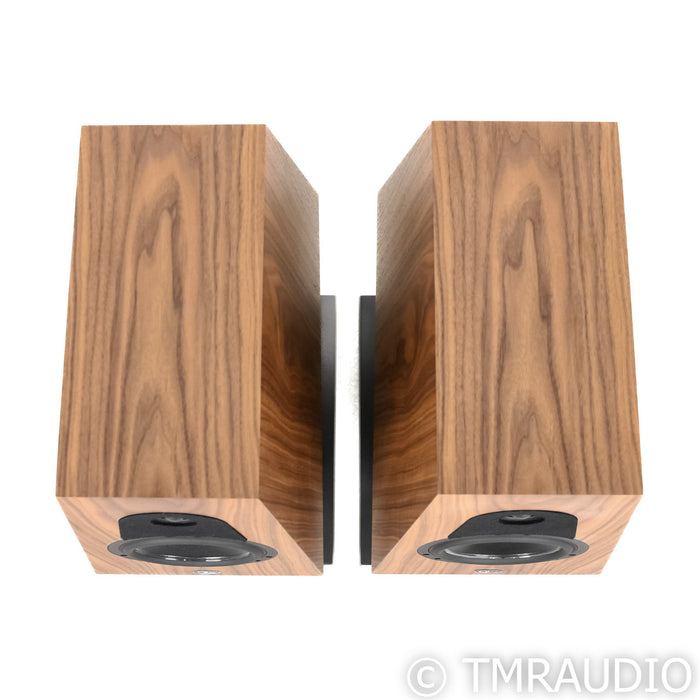 Qln Signature Bookshelf Speakers; Walnut Pair with Stands