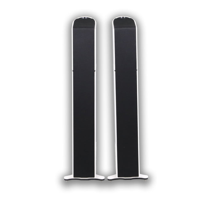 Aequo Audio Stilla Active Floorstanding Speakers; White Pair