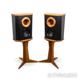 Fleetwood Sound Deville Bookshelf Speakers / Monitors; Black Pair w/ Stands