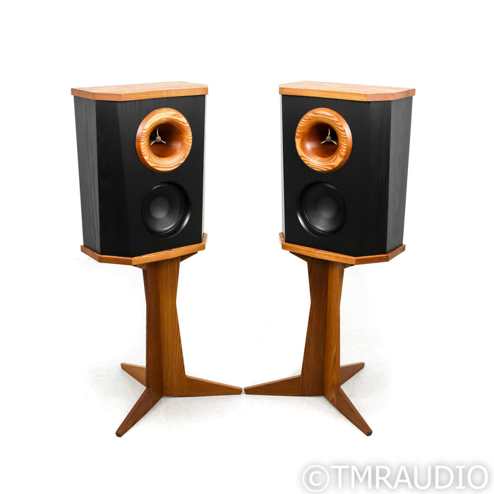 Fleetwood Sound Deville Bookshelf Speakers / Monitors; Black Pair w/ Stands