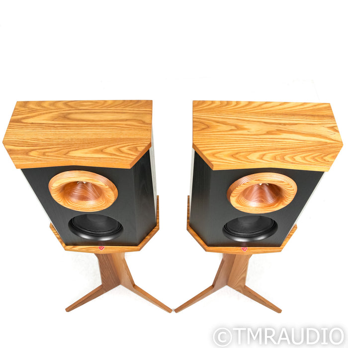 Fleetwood Sound Deville Bookshelf Speakers / Monitors; Black Pair w/ Stands