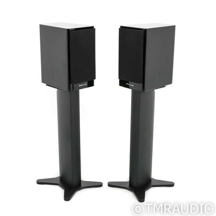 Dynaudio Evoke 10 Bookshelf Speakers; Black High Gloss Pair w/ Stands