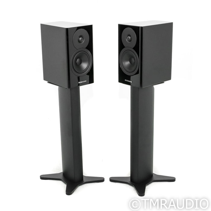 Dynaudio Evoke 10 Bookshelf Speakers; Black High Gloss Pair w/ Stands
