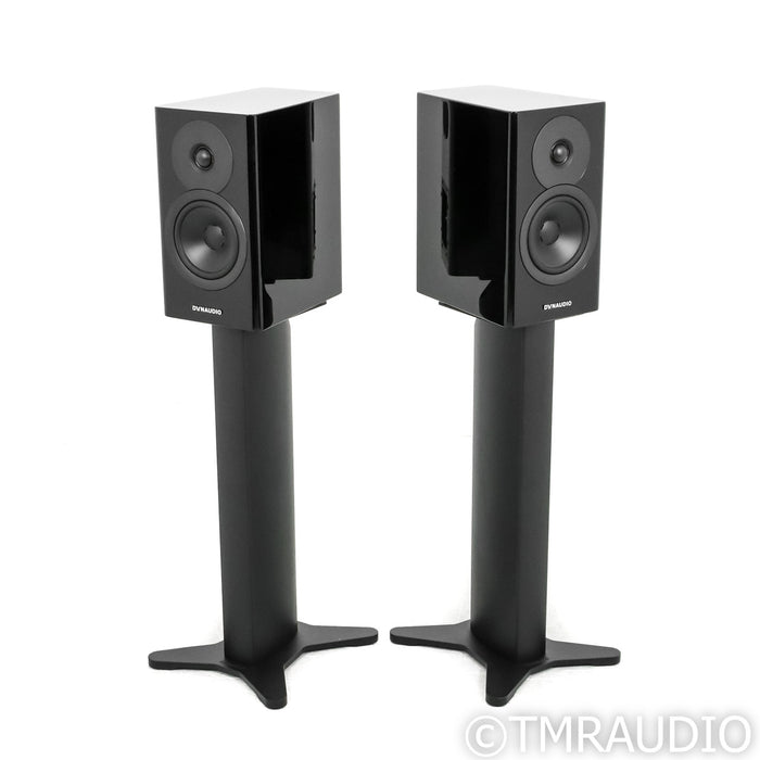 Dynaudio Evoke 10 Bookshelf Speakers; Black High Gloss Pair w/ Stands