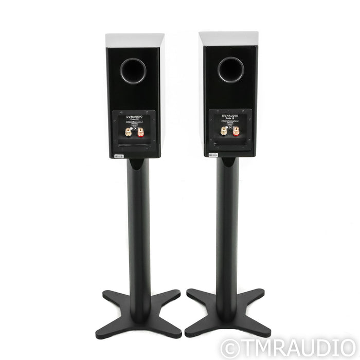 Dynaudio Evoke 10 Bookshelf Speakers; Black High Gloss Pair w/ Stands