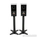 Dynaudio Evoke 10 Bookshelf Speakers; Black High Gloss Pair w/ Stands