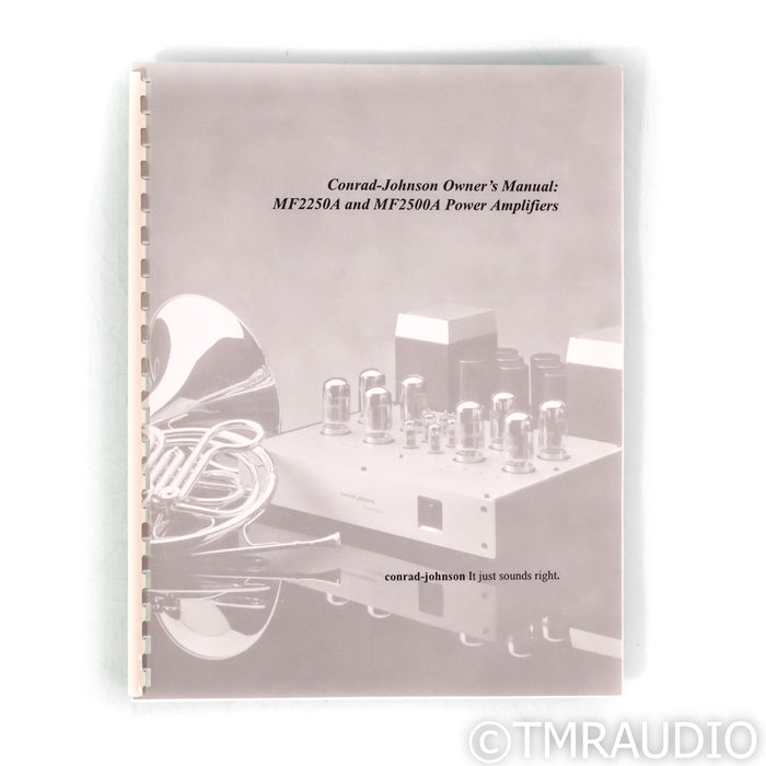 Conrad-Johnson MF-2250A Stereo Power Amplifier