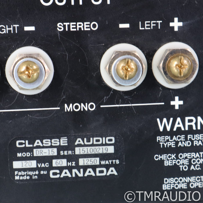 Classe Audio DR-15 Stereo & Mono Power Amplifier