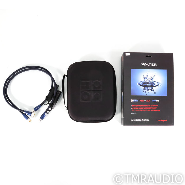 AudioQuest Water XLR Cables; 0.75m Pair Balanced Interconnects