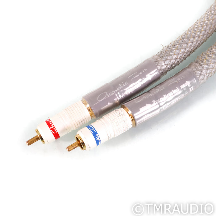 Acoustic Zen Silver Reference II RCA Cables; 1m Pair Interconnects