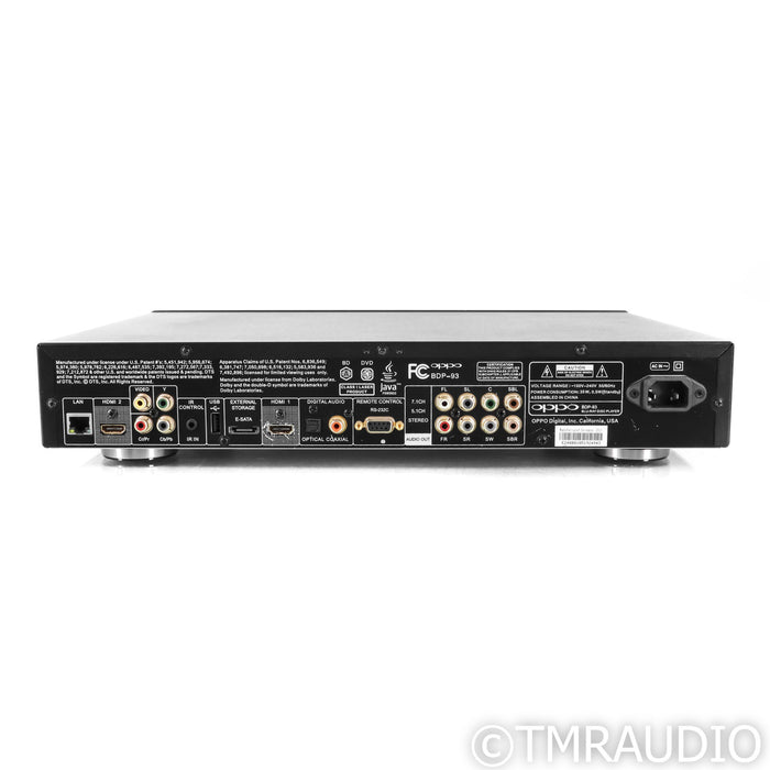 Oppo BDP-93 Universal Blu-Ray Disk Player; CD & SACD