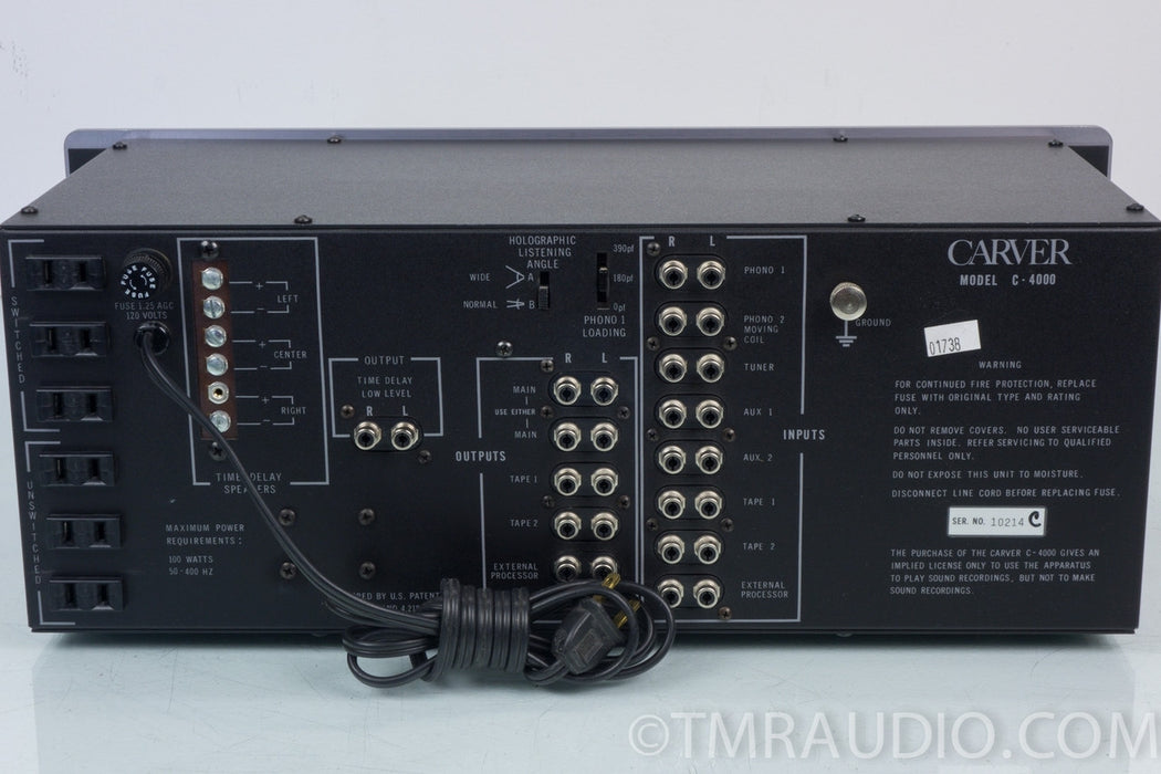 Carver C-4000 Sonic Holography Stere Preamplifier