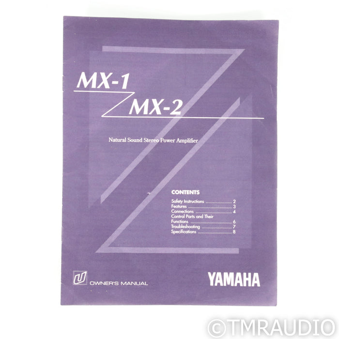 Yamaha MX-1 Stereo Power Amplifier