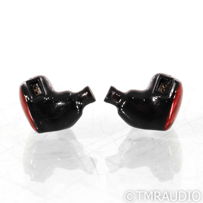 FAT Frequency Scarlet Mini In-Ear Monitors; IEMs; Silver Red Upgrade Cable