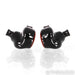 FAT Frequency Scarlet Mini In-Ear Monitors; IEMs; Silver Red Upgrade Cable
