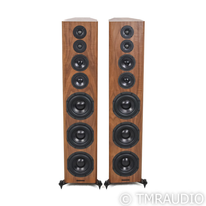 Bryston Model T Signature Floorstanding Speakers; Walnut Pair; Active Crossover