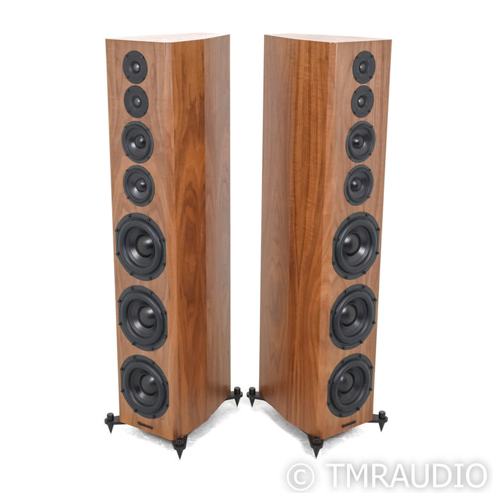 Bryston Model T Signature Floorstanding Speakers; Walnut Pair; Active Crossover