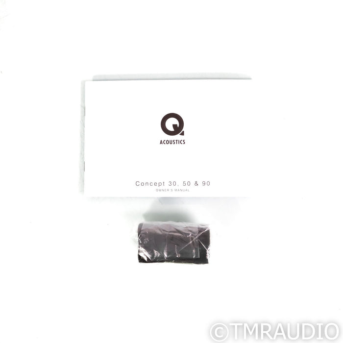 Q Acoustics Concept 30 Bookshelf Speakers; Gloss Black Pair (Open Box)