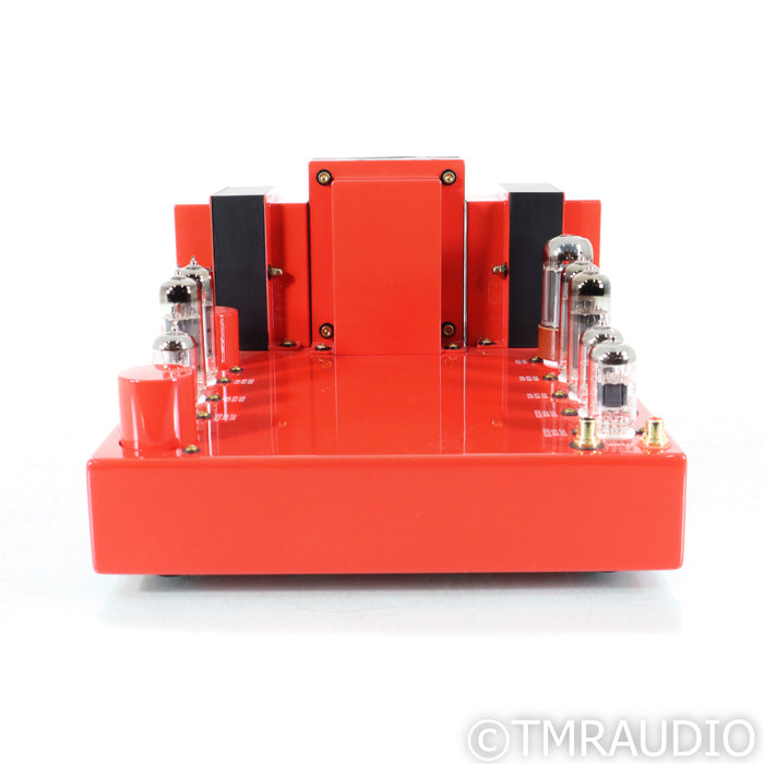 English Acoustics Stereo 21C Stereo Tube Power Amplifier; Cherry Red Gloss