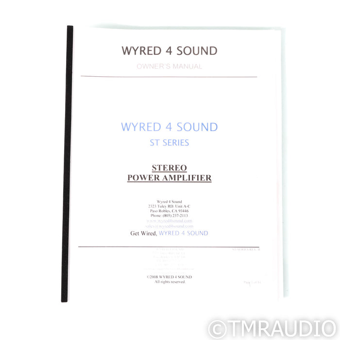 Wyred 4 Sound ST-1000 Stereo Power Amplifier