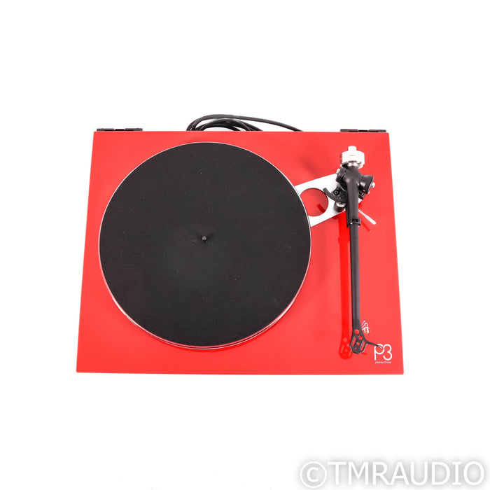 Rega Planar 3 Belt Drive Turntable; Red (No Cartridge)