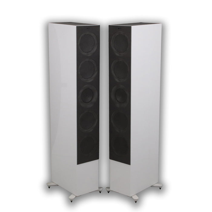 KEF R11 Meta Floorstanding Speakers; White Pair