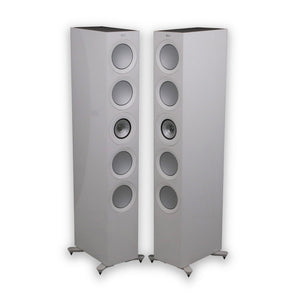 KEF R11 Meta Floorstanding Speakers; White Pair