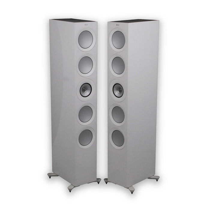 KEF R11 Meta Floorstanding Speakers; White Pair
