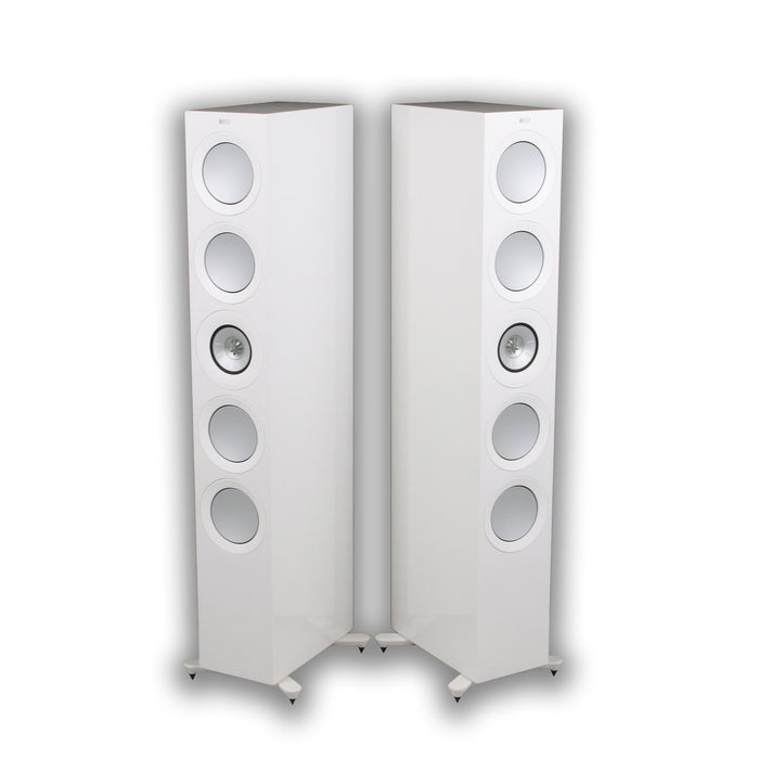 KEF R11 Meta Floorstanding Speakers; White Pair