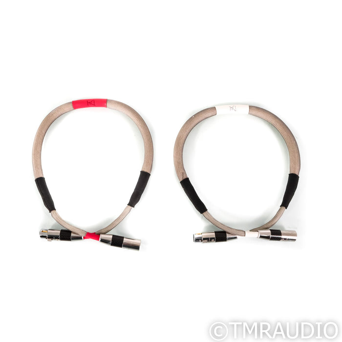 ZenWave Audio D4 XLR Cables; 0.8m Pair Balanced Interconnects