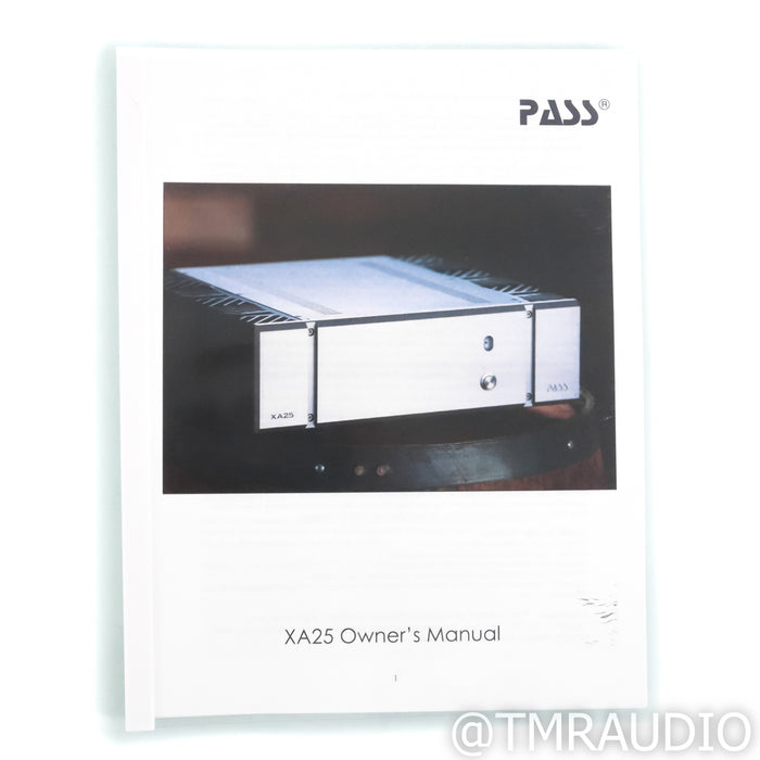 Pass Labs XA25 Stereo Power Amplifier