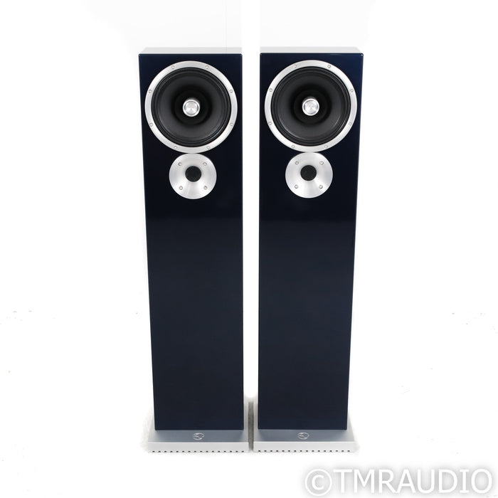 Zu Audio Druid MKV Floorstanding Speakers; Nettuno Gloss Maserati Blue Pair
