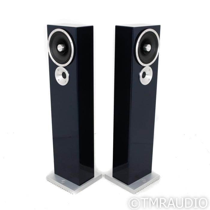 Zu Audio Druid MKV Floorstanding Speakers; Nettuno Gloss Maserati Blue Pair