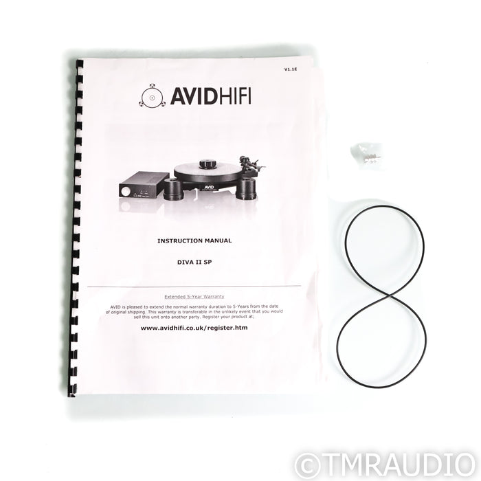 Avid Diva II SP Belt Drive Turntable; Michell TechnoArm 9.3" (No Cartridge)