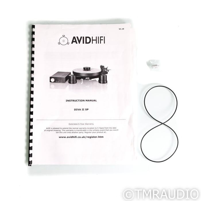 Avid Diva II SP Belt Drive Turntable; Michell TechnoArm 9.3" (No Cartridge)
