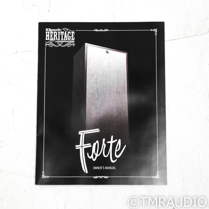 Klipsch Forte IV Floorstanding Speakers; American Walnut Pair